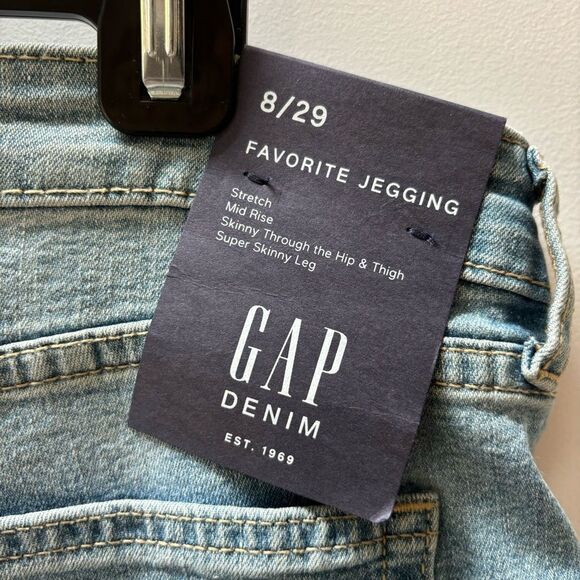 NWT Gap Favorite Jegging Mid Rise‎ Skinny Stretch woman’s size 8 - Picture 3 of 6
